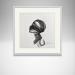 Peinture Time CCXCVII par Nicol | Tableau Figuratif Portraits Minimaliste Noir & blanc Encre