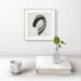 Peinture Time XCIII par Nicol | Tableau Figuratif Portraits Minimaliste Noir & blanc Encre