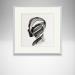 Gemälde Time CCCXX von Nicol | Gemälde Figurativ Porträt Minimalistisch Schwarz & Weiß Tinte Papier
