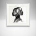 Gemälde Time CCCXV von Nicol | Gemälde Figurativ Porträt Minimalistisch Schwarz & Weiß Tinte Papier