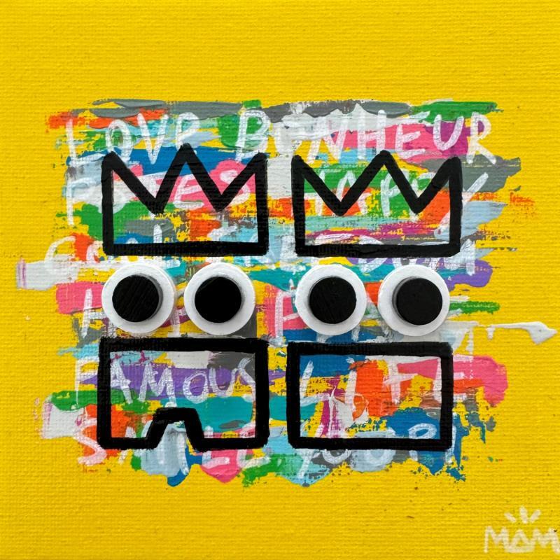 Painting YELLOW POTES by Mam | Painting Pop-art Society Pop icons Acrylic