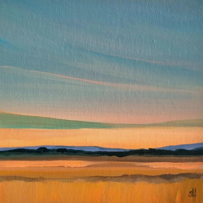 Peinture LAST LIGHT par Herz Svenja | Tableau Impressionnisme Paysages Acrylique