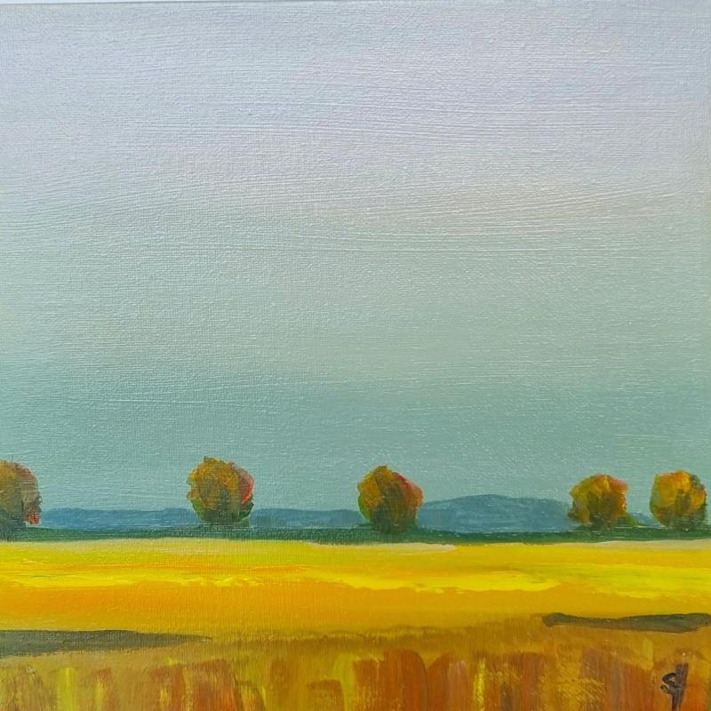 Peinture AUTUMN ALLEE par Herz Svenja | Tableau Impressionnisme Acrylique Paysages