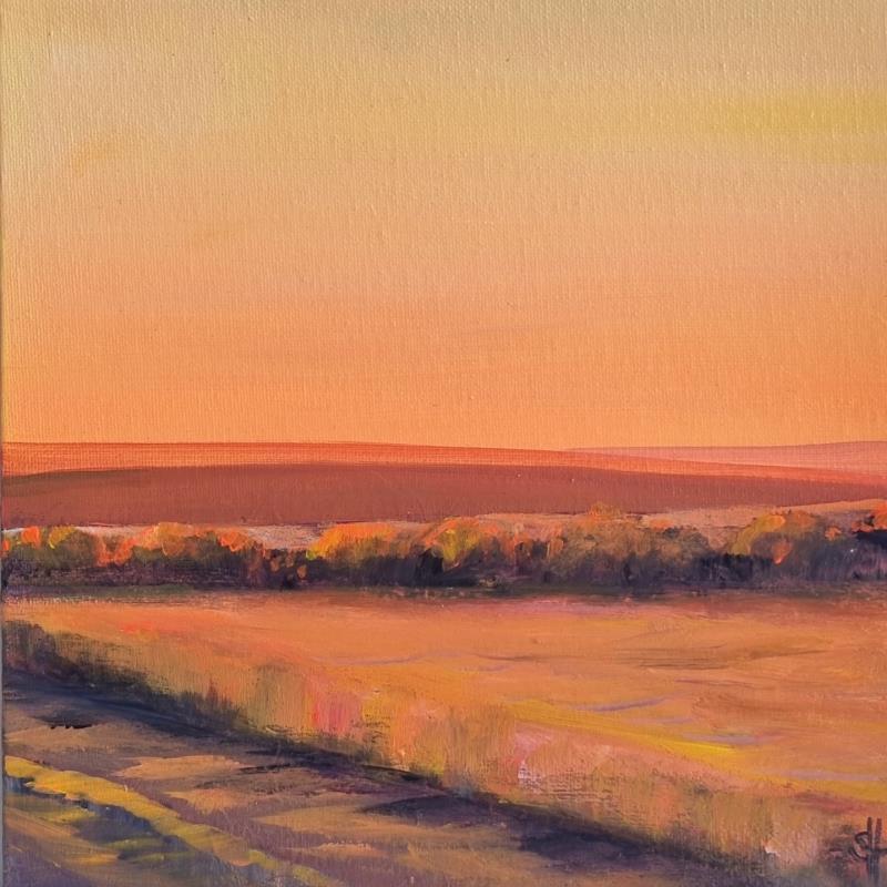 Peinture GOLDEN LIGHT par Herz Svenja | Tableau Impressionnisme Paysages Acrylique