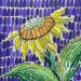 Painting Sunflower 2 by Dmitrieva Daria | Painting Impressionism Nature Acrylic