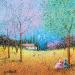 Gemälde les vacances qu'on attendait tant  von Dessapt Elika | Gemälde Impressionismus Acryl Sand