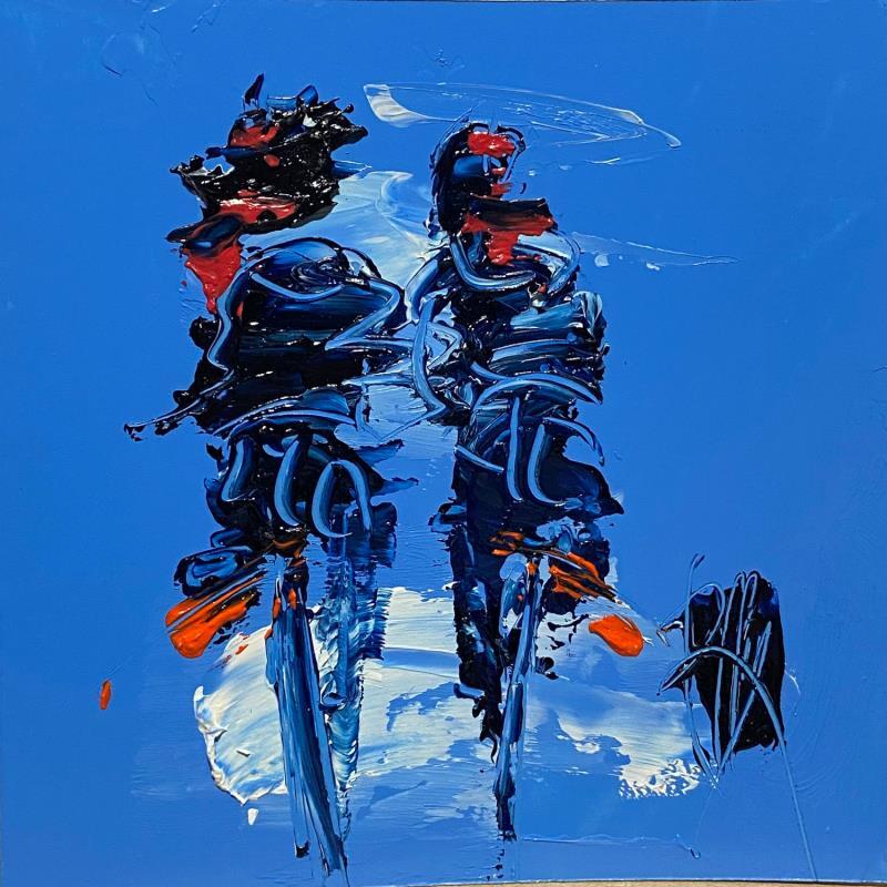 Painting En bleu by Raffin Christian | Painting Figurative Life style Oil