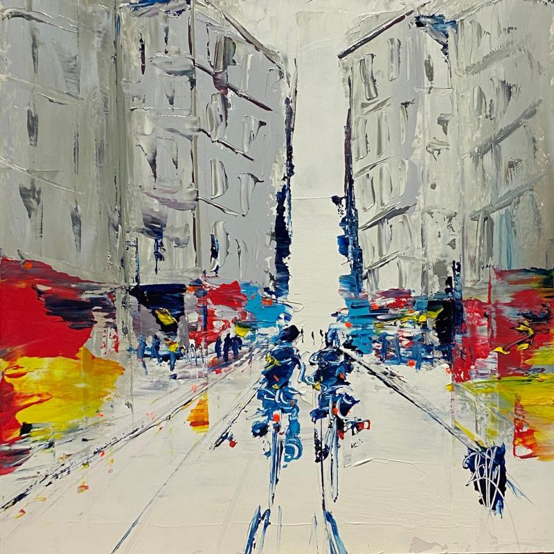 Painting Tous les Deux by Raffin Christian | Painting Figurative Oil Urban