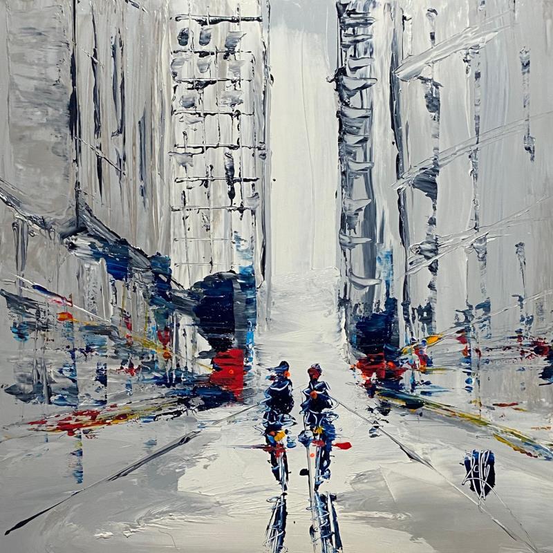 Painting Modernité by Raffin Christian | Painting Figurative Oil Urban