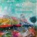 Peinture Colorfull Paris par Solveiga | Tableau Impressionnisme Architecture Acrylique