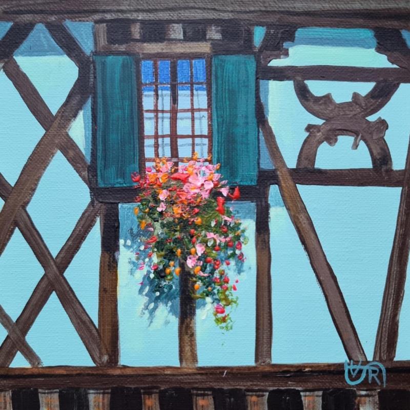 Painting The colors of Alsace by Rasa | Painting Figurative Urban Acrylic