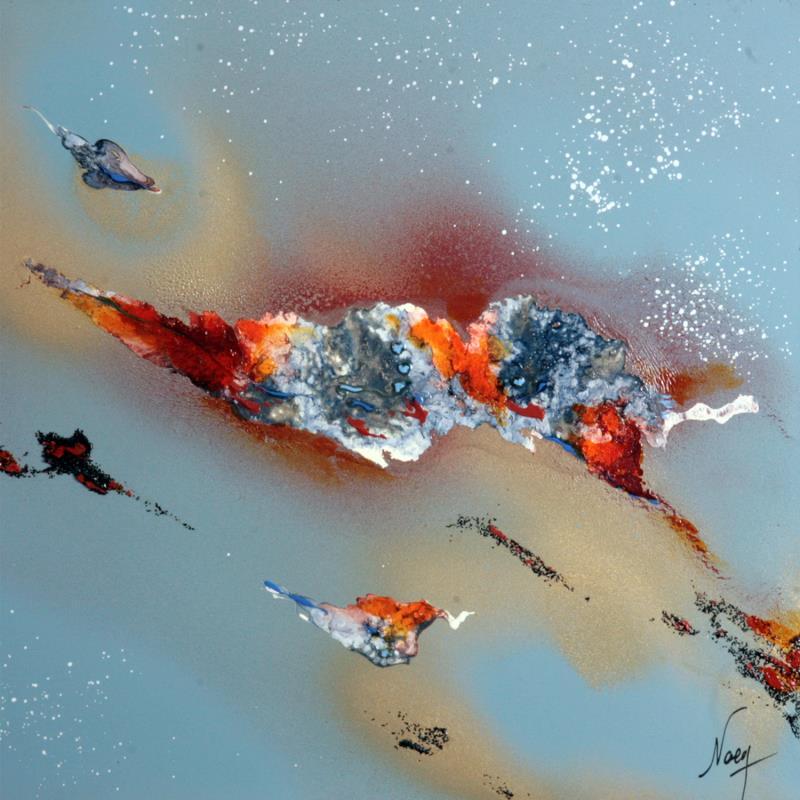 Painting  C2454 F3 by Naen | Painting Abstract Landscapes Nature Acrylic Ink