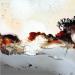 Peinture  C2728 F4 par Naen | Tableau Abstrait Paysages Nature Acrylique Encre