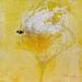 Peinture abstract yellow A 104 par Wilms Hilde | Tableau Abstrait Acrylique Collage