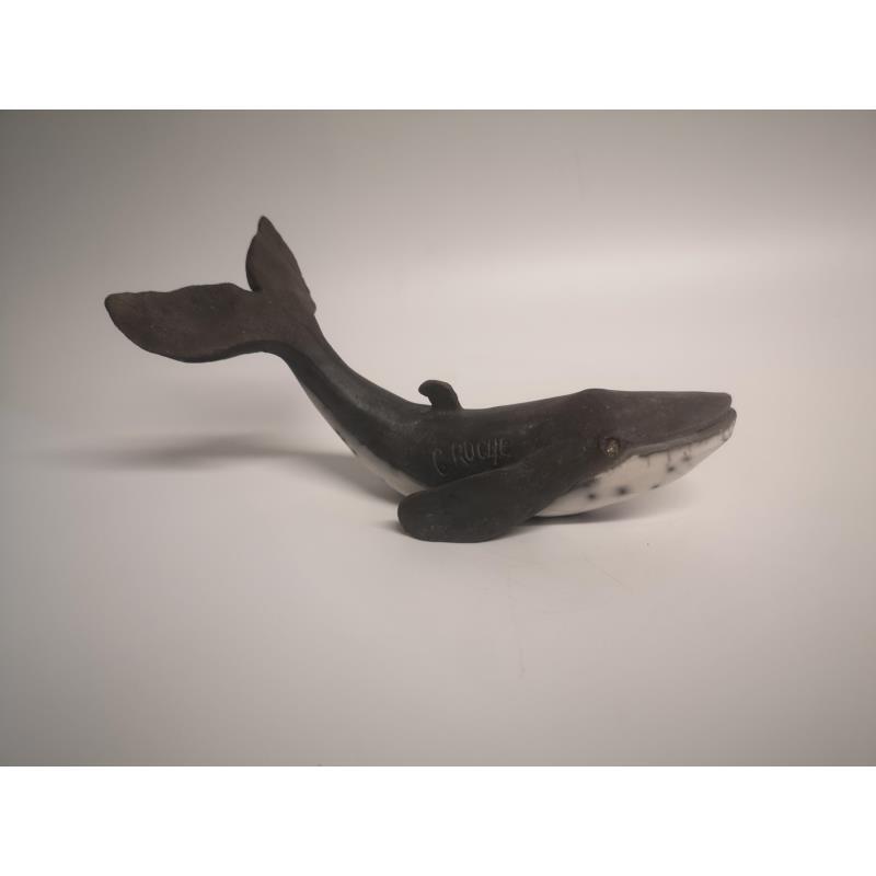 Sculpture Baleine by Roche Clarisse | Sculpture Animals Ceramics Raku