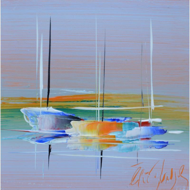 Painting BALADE PRINTANIERE by Munsch Eric | Painting Figurative Acrylic, Oil Marine