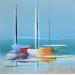 Painting BEAU RIVAGE by Munsch Eric | Painting Figurative Marine Oil Acrylic