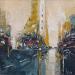 Painting Flatiron by Dessein Pierre | Painting Figurative Urban Architecture Oil