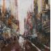 Painting 5th Avenue by Dessein Pierre | Painting Figurative Urban Architecture Oil