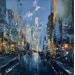 Painting Morning in NY by Dessein Pierre | Painting Figurative Urban Architecture Oil