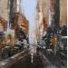 Painting Brown city by Dessein Pierre | Painting Figurative Urban Architecture Oil