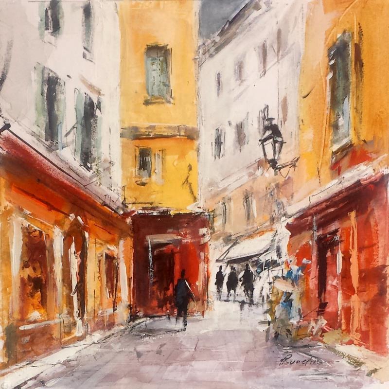 Painting vieux nice by Poumelin Richard | Painting Figurative Acrylic, Oil Landscapes, Pop icons