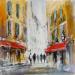 Painting balade dans le vieux nice by Poumelin Richard | Painting Figurative Landscapes Oil Acrylic