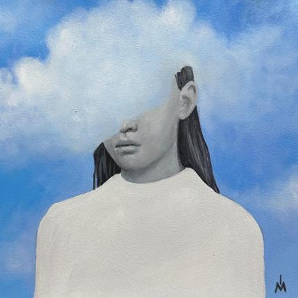 Painting In the clouds  by Ivanova Margarita | Painting Surrealism Oil Pop icons, Portrait