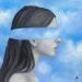Painting Looking at the sky  by Ivanova Margarita | Painting Surrealism Portrait Oil