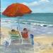 Painting aan het strand 24ws437 by Lynden (van) Heleen | Painting Figurative Landscapes Marine Oil