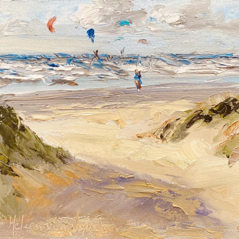 Peinture kiten 24ws443 par Lynden (van) Heleen | Tableau Figuratif Huile Marine, Paysages