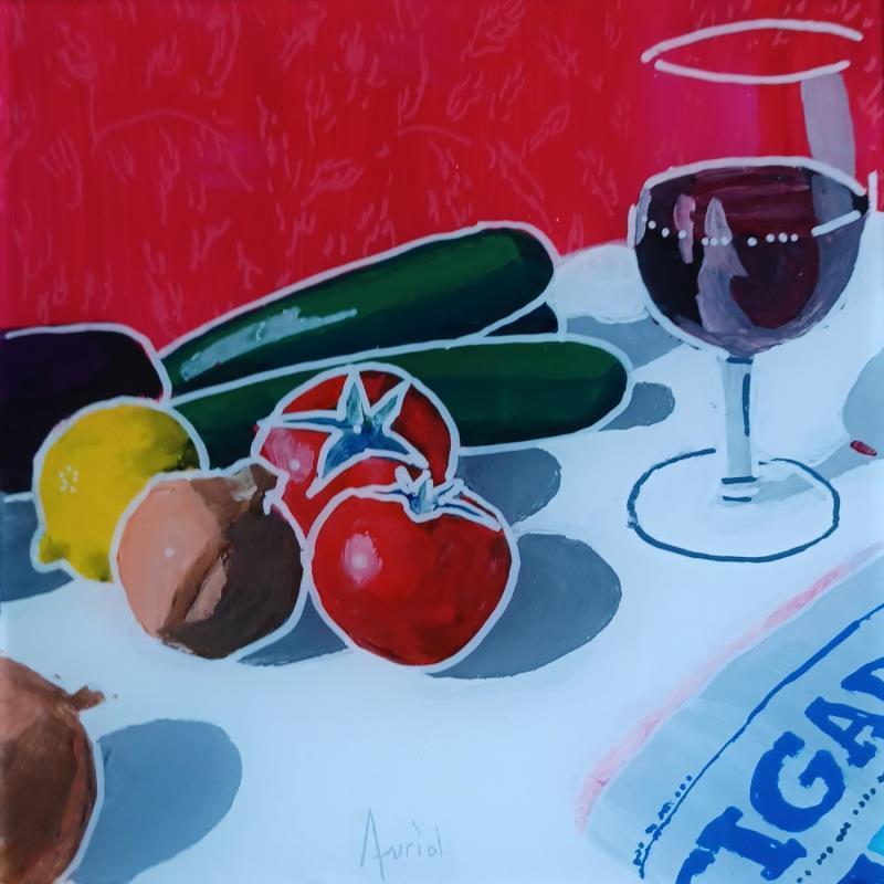 Painting Ratatouille by Auriol Philippe | Painting Figurative Acrylic, Plexiglass, Posca Still-life