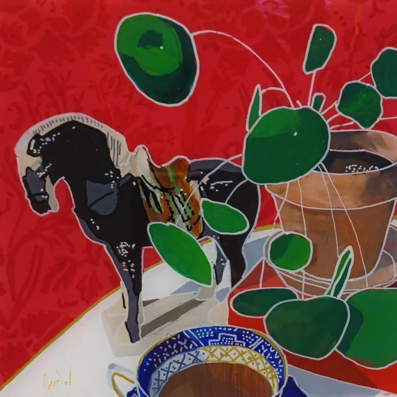 Painting La chance venait du pays levant by Auriol Philippe | Painting Figurative Still-life Plexiglass Acrylic Posca