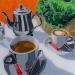 Painting Richard s'interrogeait sur sa salade by Auriol Philippe | Painting Figurative Still-life Plexiglass Acrylic Posca