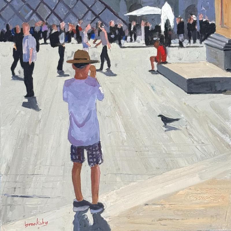 Painting La Pyramide by Brooksby | Painting Figurative Oil Architecture, Life style, Nature