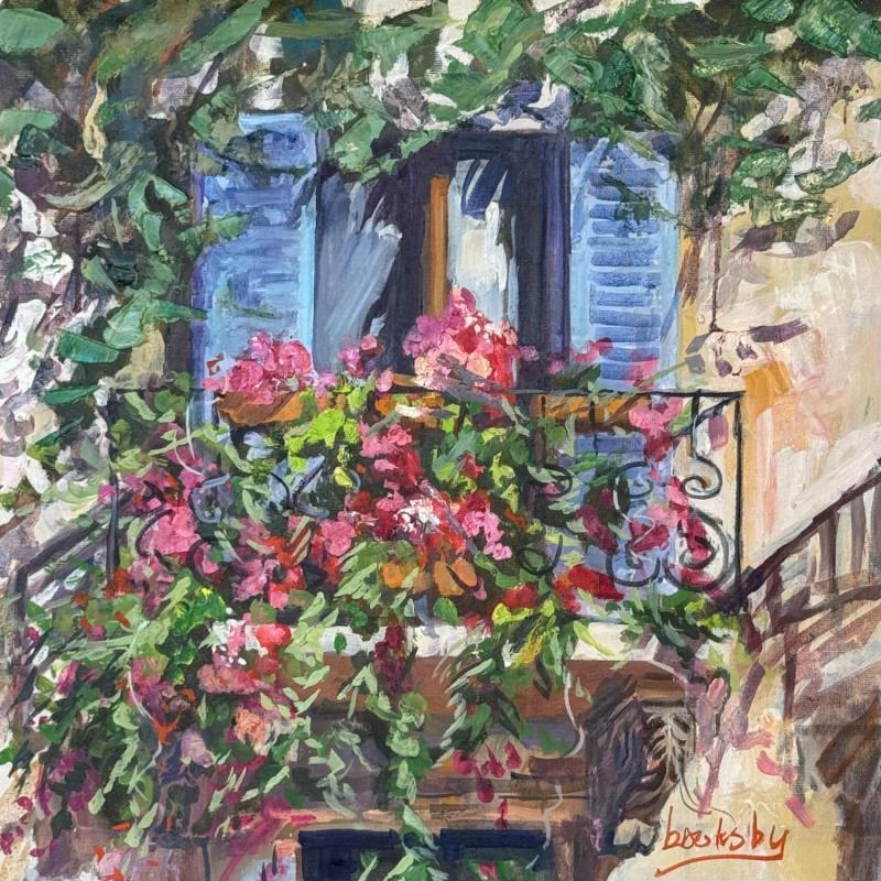 Painting Mes Roses by Brooksby | Painting Impressionism Oil Architecture, Nature