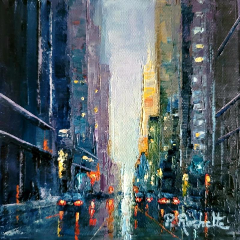 Painting A new day by Rochette Patrice | Painting Figurative Urban Oil