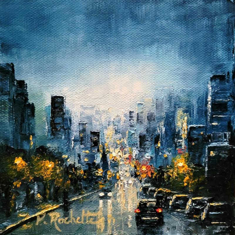 Peinture A new morning par Rochette Patrice | Tableau Figuratif Urbain Huile