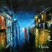 Painting Au bout de la nuit by Rochette Patrice | Painting Figurative Oil