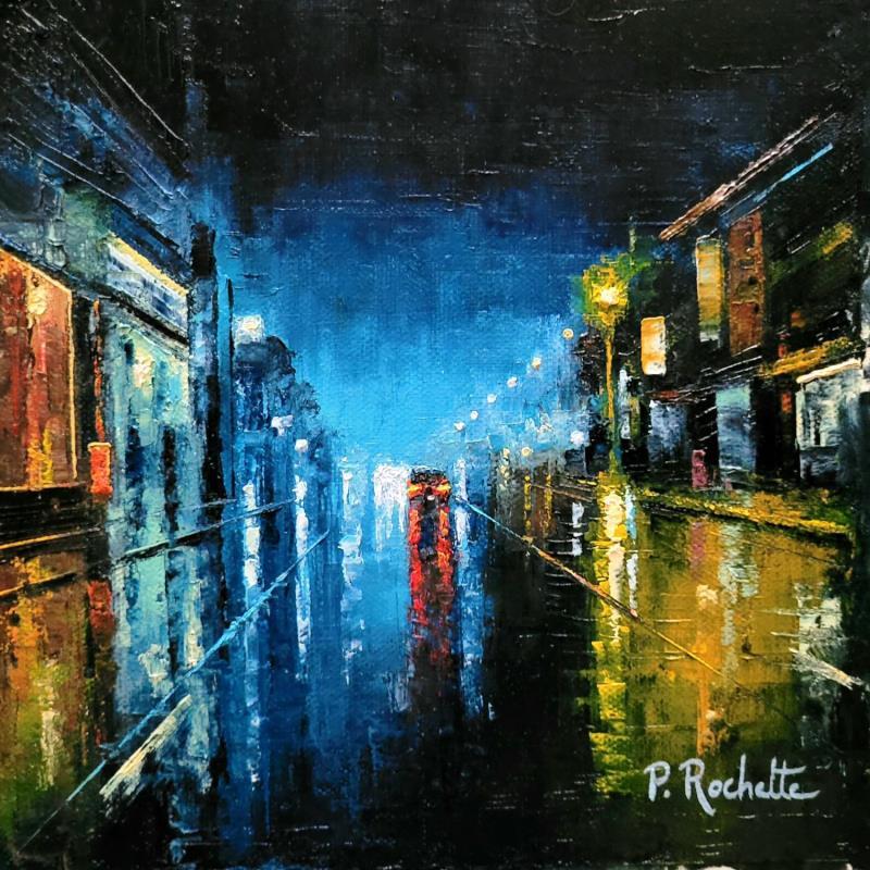 Painting Au bout de la nuit by Rochette Patrice | Painting Figurative Oil