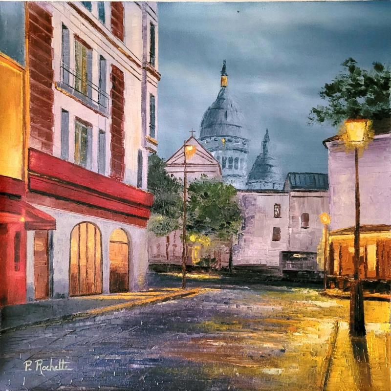 Painting Place du Tertre by Rochette Patrice | Painting Figurative Urban Oil