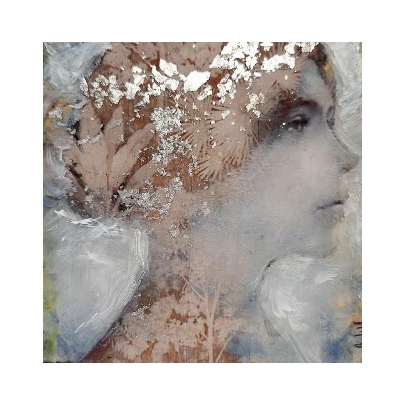 Painting Alma de Plata by Bofill Laura | Painting Figurative Portrait Wood Acrylic Resin