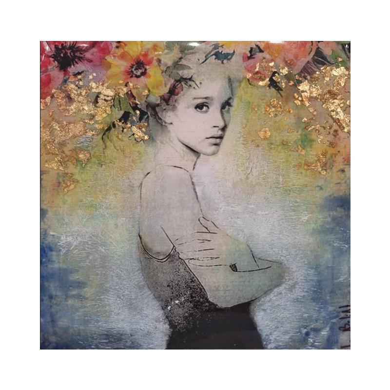 Painting Abrazo de Maria by Bofill Laura | Painting Figurative Portrait Wood Acrylic Resin