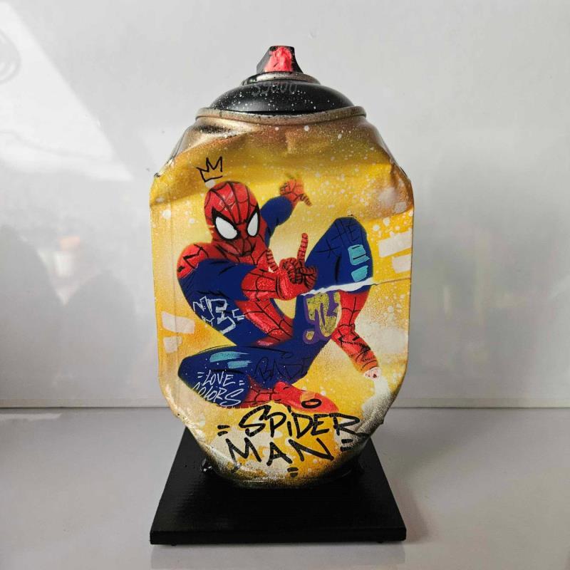 Sculpture Spider action par Kedarone | Sculpture Pop-art Icones Pop Graffiti Acrylique