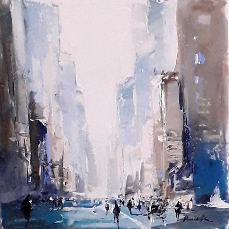 Painting urban by Poumelin Richard | Painting Figurative Landscapes Oil Acrylic