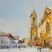 Painting collégiale st Martin Colmar by Poumelin Richard | Painting Figurative Landscapes Oil