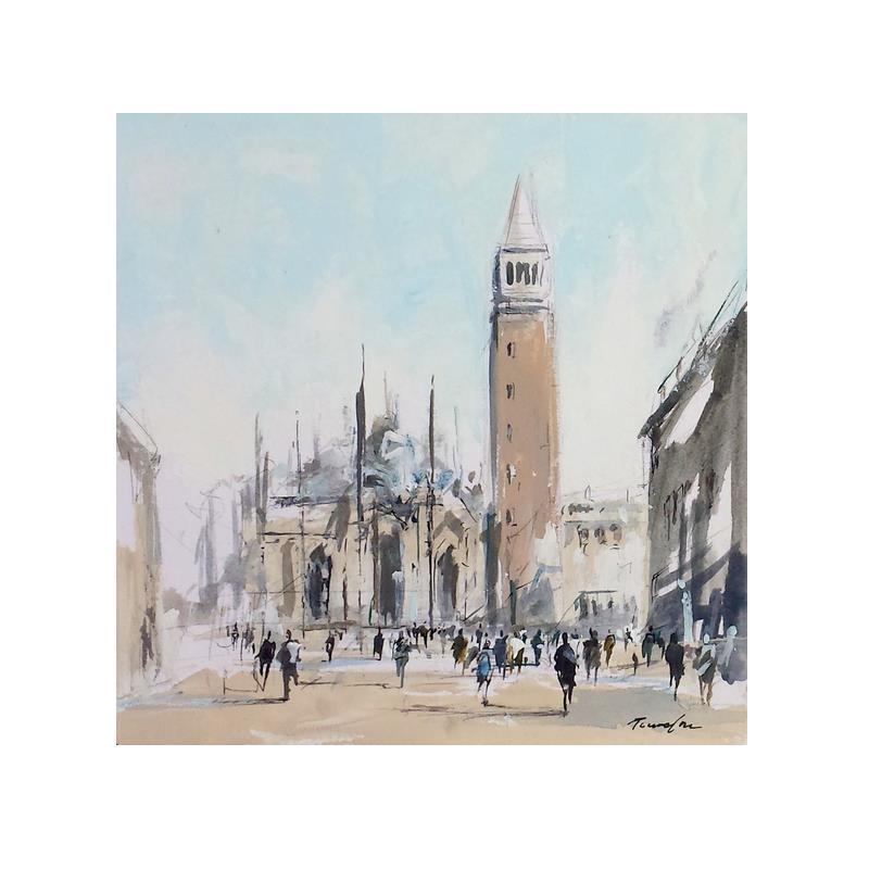 Painting SAN MARCO by Poumelin Richard | Painting Figurative Oil