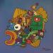 Peinture Color Fish par Oocalme | Tableau Art Singulier Animaux Acrylique Posca