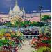 Painting Panorama Sacré Cœur by Corbière Liisa | Painting Figurative Landscapes Oil