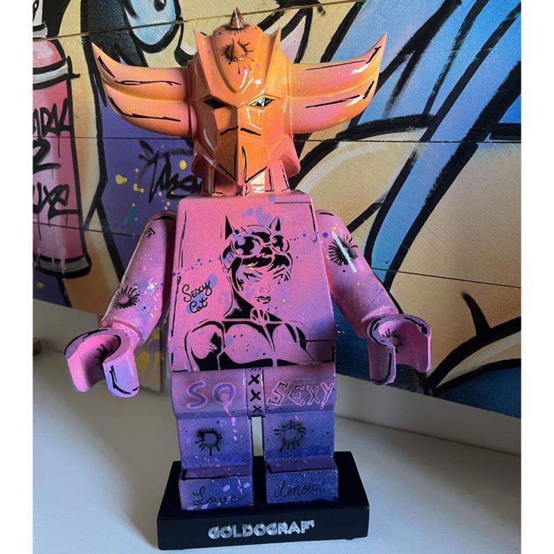 Sculpture GOLDOGRAF' by Le Marquis | Sculpture Pop-art Acrylic, Ceramics, Graffiti Pop icons